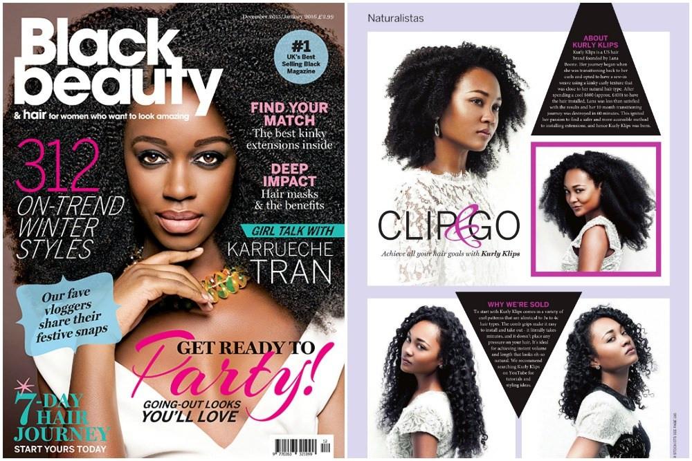 Kurly Klips in Black Beauty & Hair Magazine | Kurly Klips